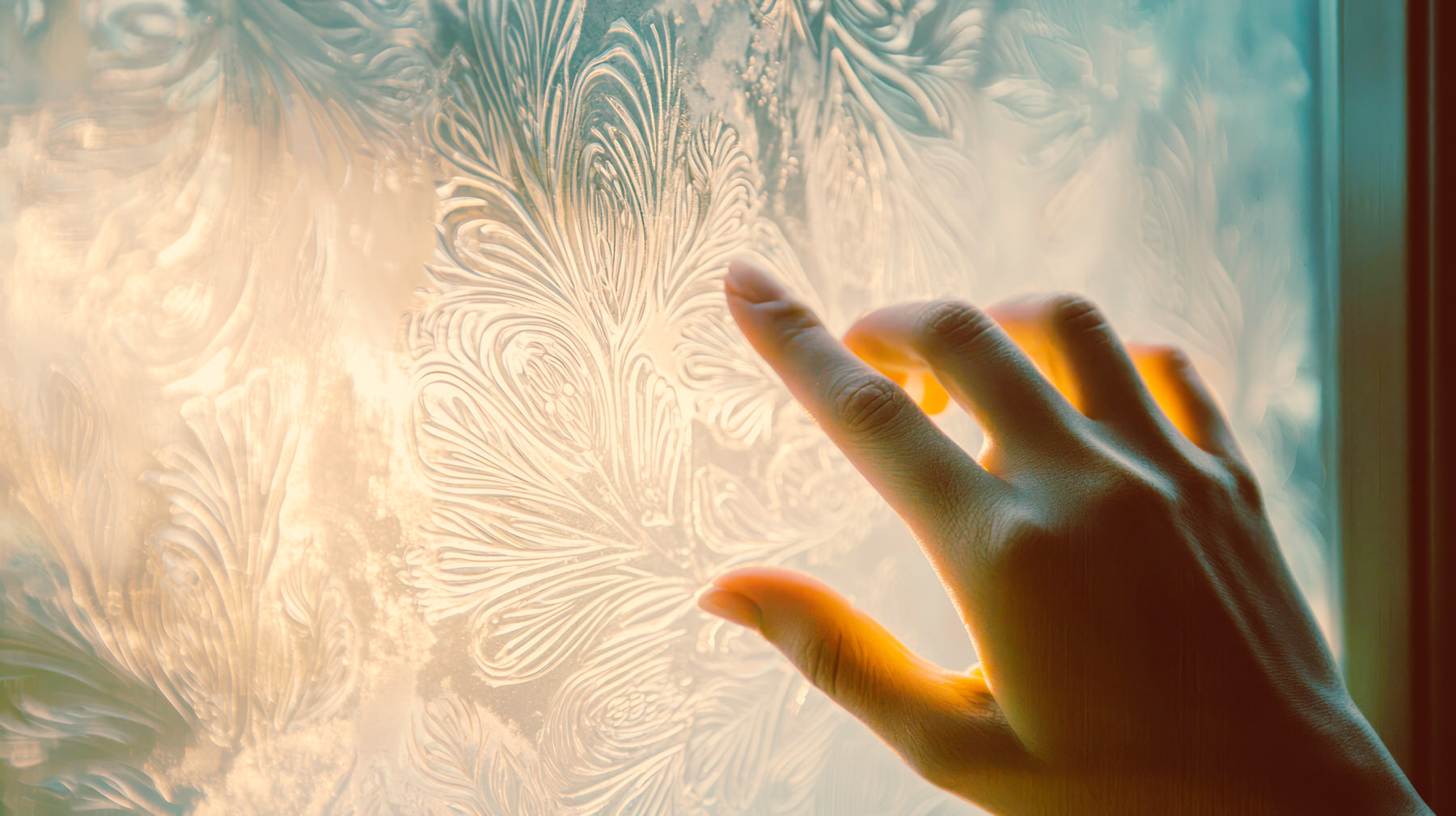 Hand feeling textured glass